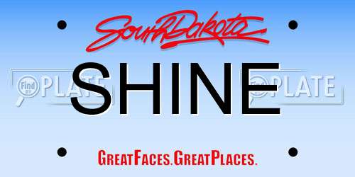 SHINE South Dakota License Plate
