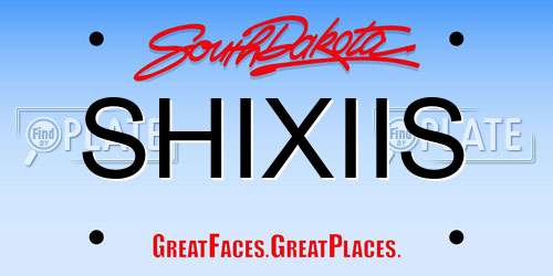 SHIXIIS South Dakota License Plate