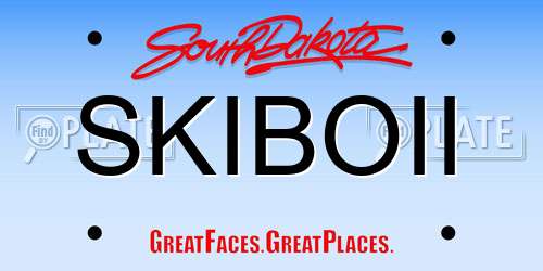 SKIBOII South Dakota License Plate