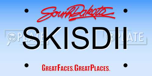 SKISDII South Dakota License Plate