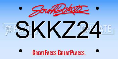 SKKZ24 South Dakota License Plate