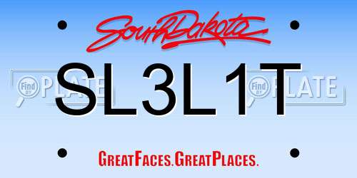 SL3L1T South Dakota License Plate