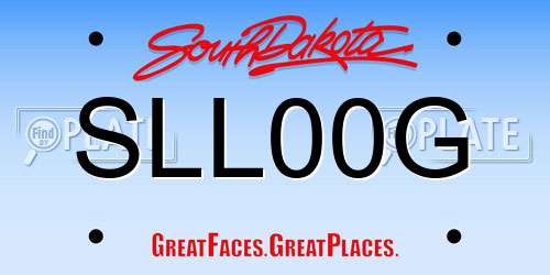SLL00G South Dakota License Plate