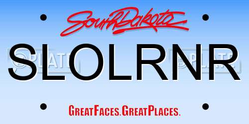SLOLRNR South Dakota License Plate