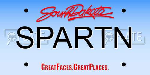 SPARTN South Dakota License Plate