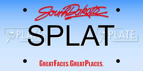 SPLAT South Dakota License Plate