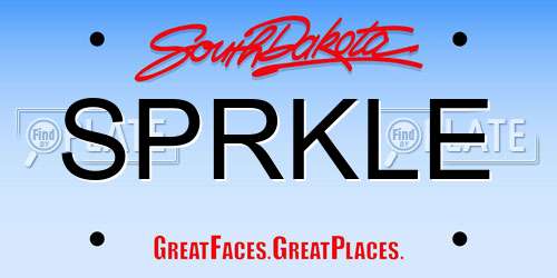 SPRKLE South Dakota License Plate