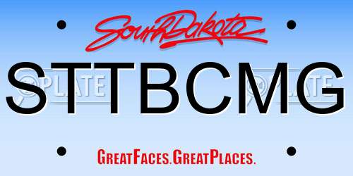 STTBCMG South Dakota License Plate
