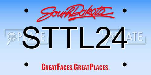 STTL24 South Dakota License Plate