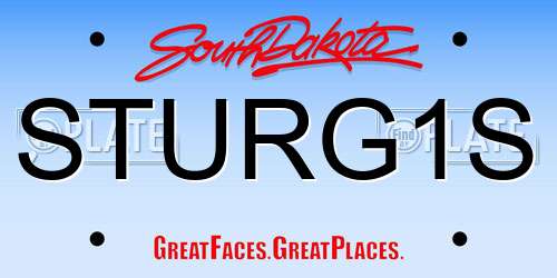 STURG1S South Dakota License Plate