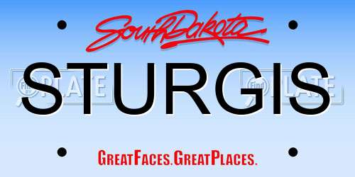 STURGIS South Dakota License Plate