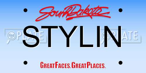 STYLIN South Dakota License Plate