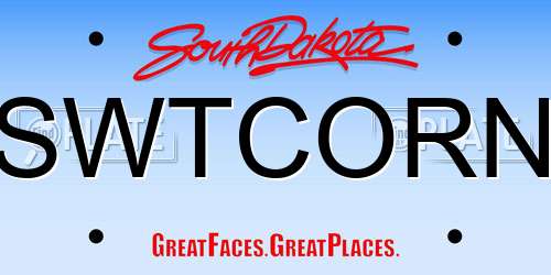 SWTCORN South Dakota License Plate