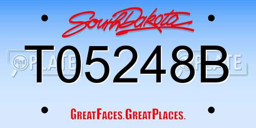 T05248B South Dakota License Plate