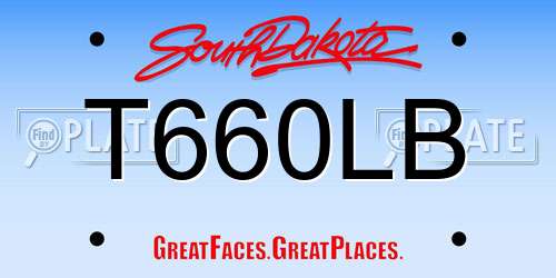 T660LB South Dakota License Plate