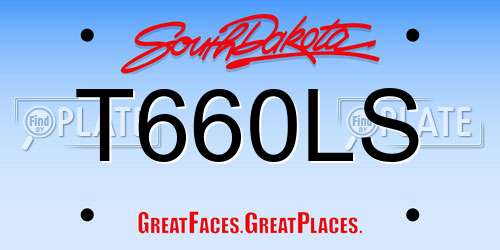 T660LS South Dakota License Plate