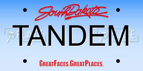 TANDEM South Dakota License Plate