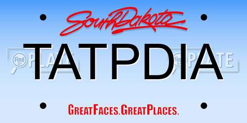 TATPDIA South Dakota License Plate