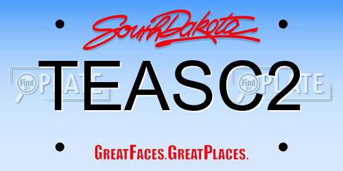 TEASC2 South Dakota License Plate