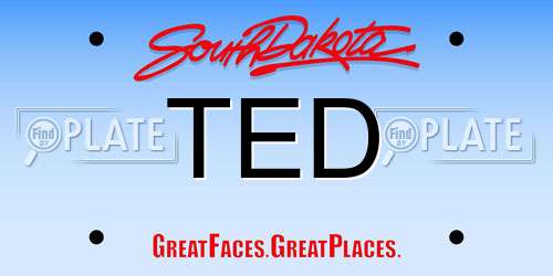 TED South Dakota License Plate