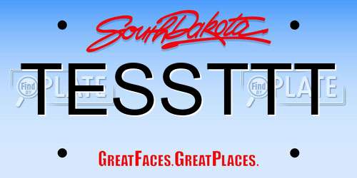 TESSTTT South Dakota License Plate