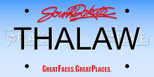 THALAW South Dakota License Plate