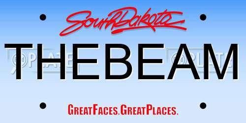 THEBEAM South Dakota License Plate