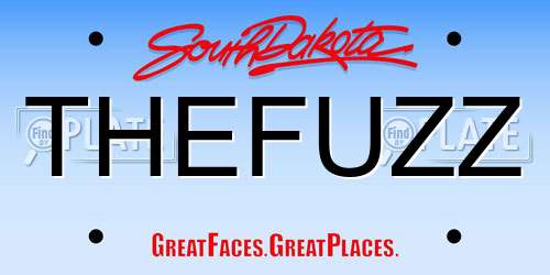 THEFUZZ South Dakota License Plate