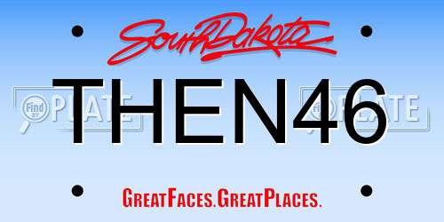 THEN46 South Dakota License Plate