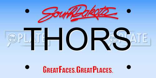 THORS South Dakota License Plate