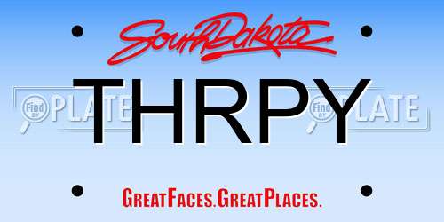 THRPY South Dakota License Plate