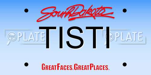 TISTI South Dakota License Plate