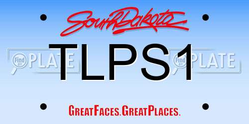 TLPS1 South Dakota License Plate