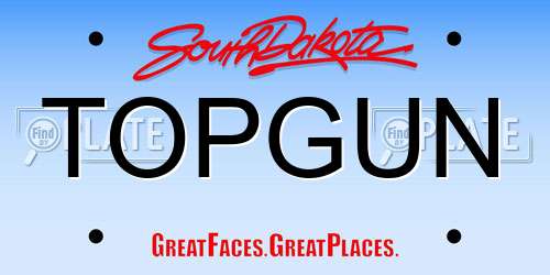 TOPGUN South Dakota License Plate