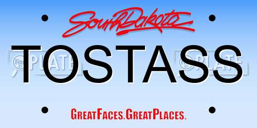 TOSTASS South Dakota License Plate