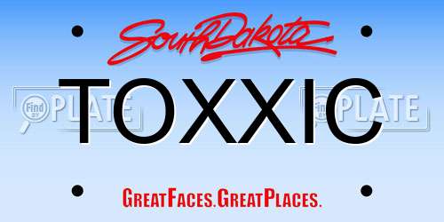 TOXXIC South Dakota License Plate