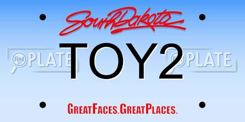 TOY2 South Dakota License Plate