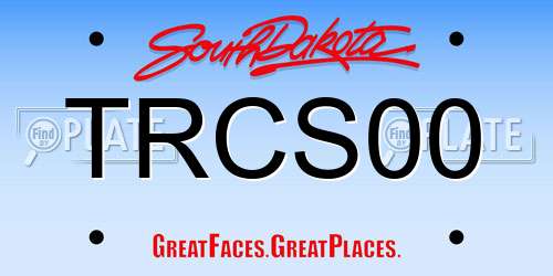 TRCS00 South Dakota License Plate