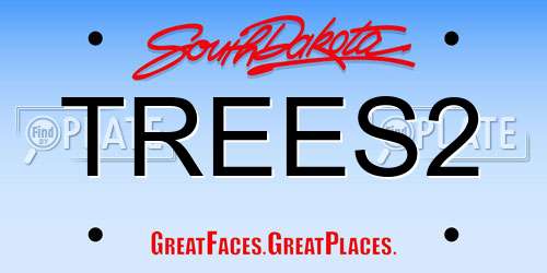 TREES2 South Dakota License Plate