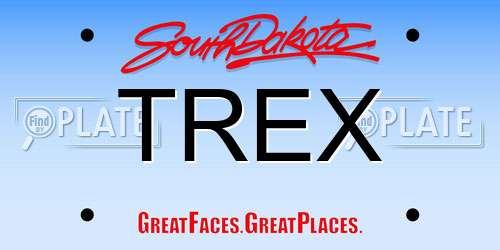 TREX South Dakota License Plate