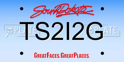 TS2I2G South Dakota License Plate