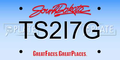 TS2I7G South Dakota License Plate