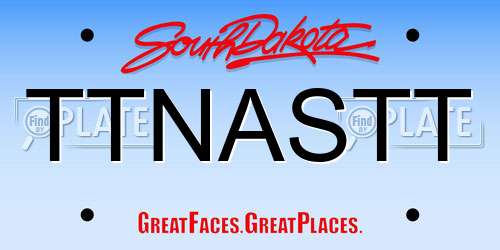 TTNASTT South Dakota License Plate