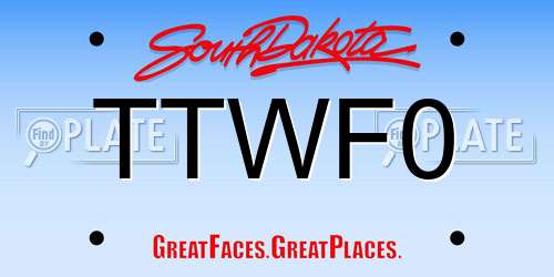 TTWF0 South Dakota License Plate