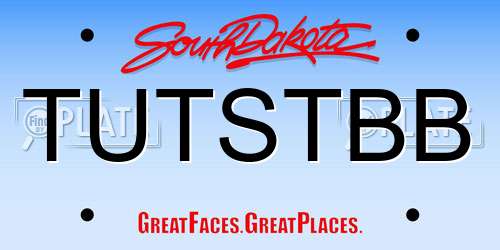 TUTSTBB South Dakota License Plate