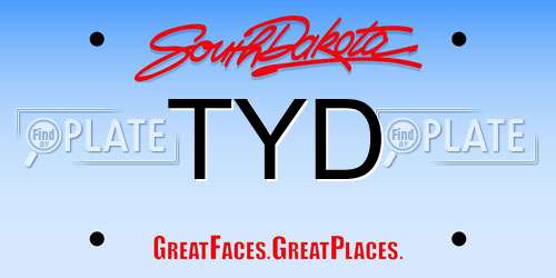 TYD South Dakota License Plate