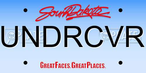 UNDRCVR South Dakota License Plate