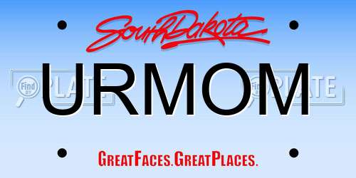 URMOM South Dakota License Plate