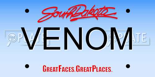 VENOM South Dakota License Plate