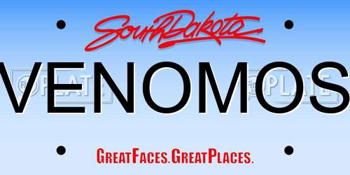 VENOMOS South Dakota License Plate